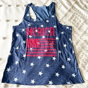USA America Tank  Razerback Tank Top - XXL